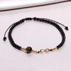 XHUUU Infinity Charms Ankle Bracelets for Women Black Agate Beaded