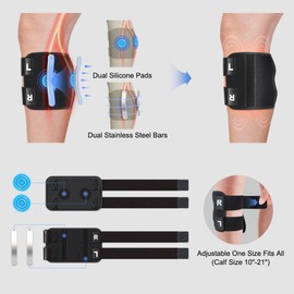 XFSRG Kniebandage, Sport, Strapping, Knie, Arbeit, Knie, Knie, verstellbar, rutschfest, Knee Orthosis Unterstützung für Damen und Herren (schwarz)