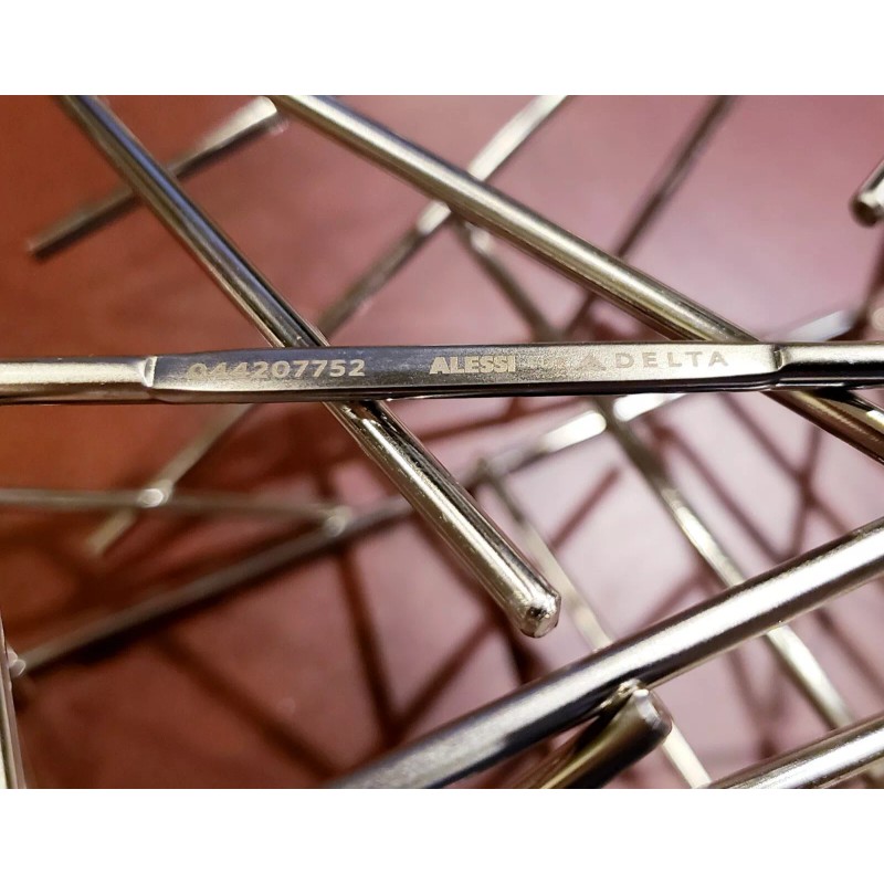 ALESSI for Delta Airlines Water Caddy Stainless Steel wire basket