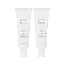 J&M Partners Atomy Absolute Snow Tone-Up Essence Sun 50ml (SPF50+) 2pcs / 애터미 앱솔루트 스노우 톤업 에센스 선 50ml(SPF50+) 2개