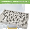 Battery Organizer Storage Holder- Batteries Case Containers Box with Tester