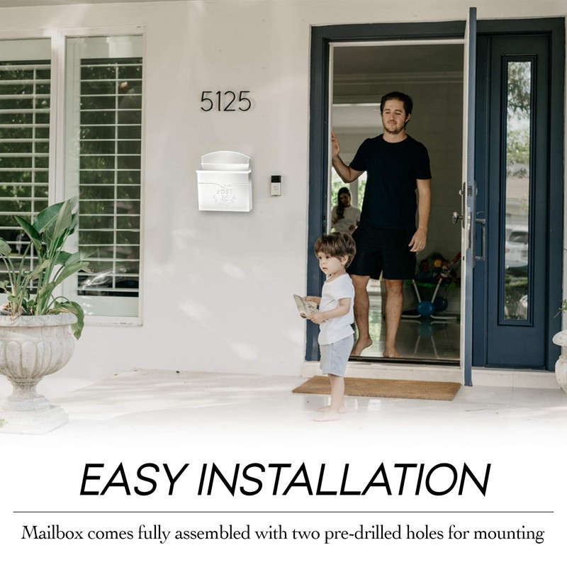 NACH Mailboxes for Outside Wall Mount, 11.5 x 5 x