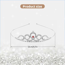 24 Pack Princess Rhinestone Crown for Girls, Crystal Crown Headbands Girls Bling Crystal Tiara for Birthday Party, Cosplay, Pageant, Costume Accessories, 12 Styles