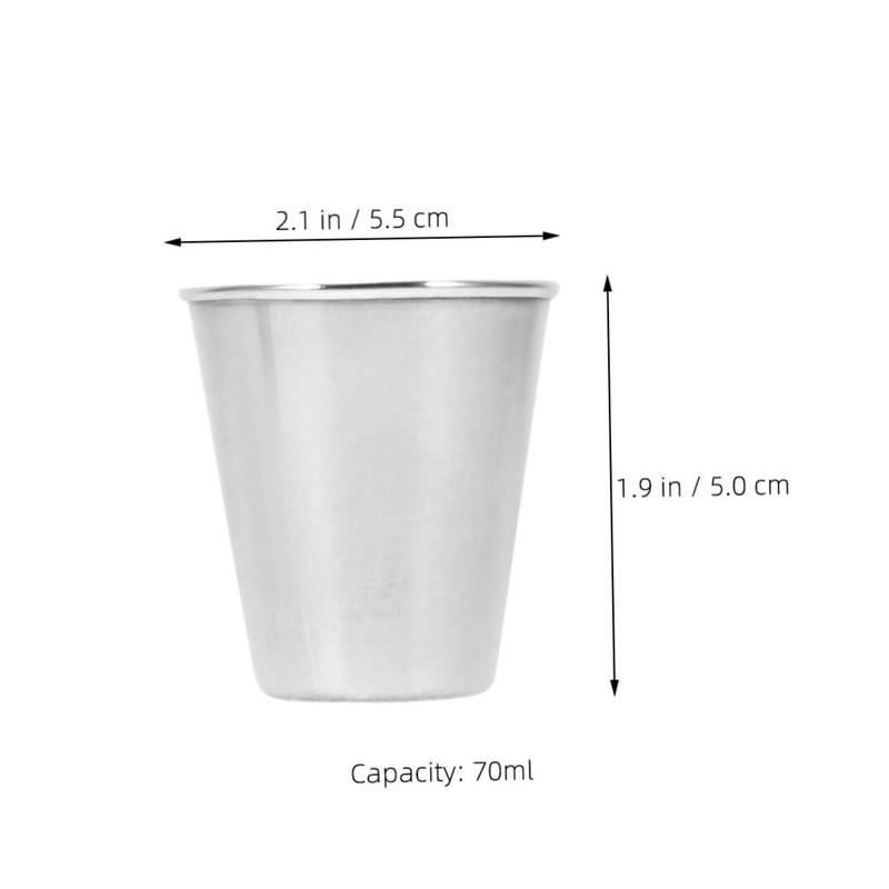LABRIMP 2pcs Beverage Cups Tiny Juice Cups for Outdoor Use
