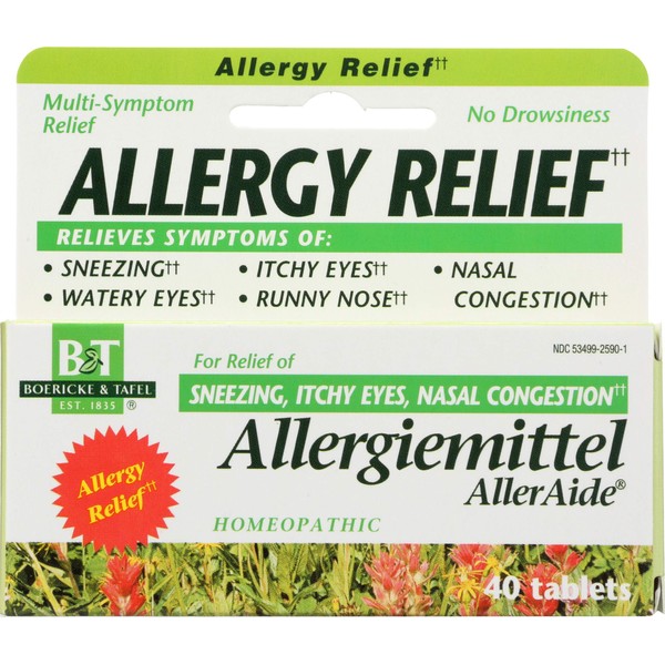 Boericke & Tafel Alleraide Allergy Relief, 40 CT