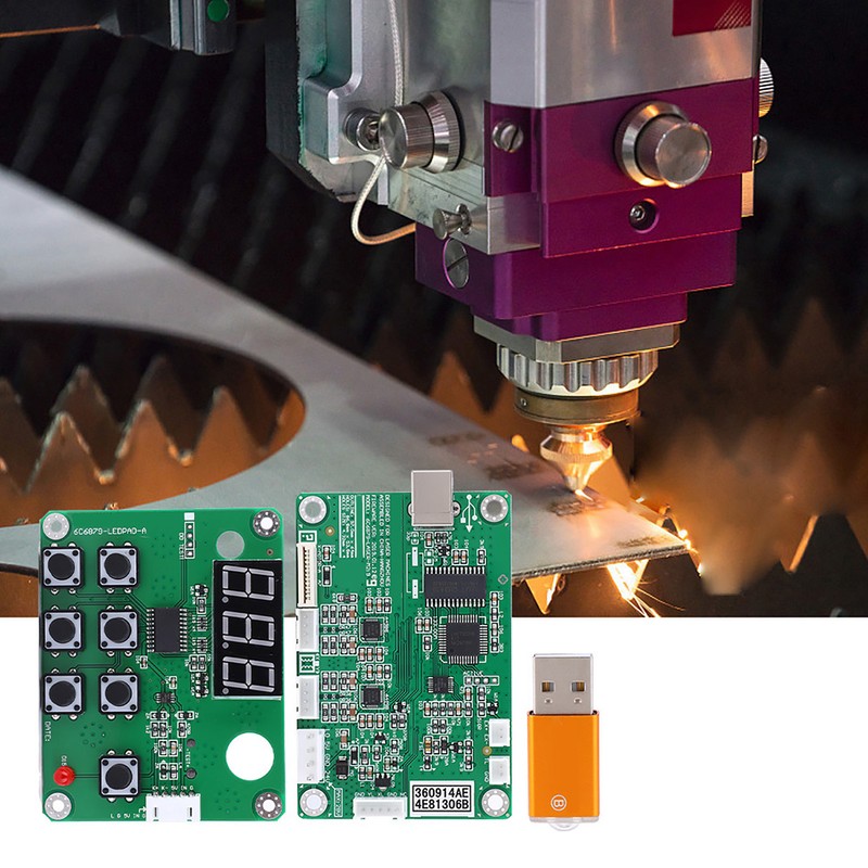 M2 Motherboard Yellow Encryption Lock Control Panel for Laser Engraving