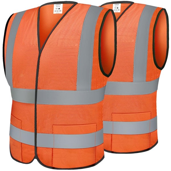 TICONN Reflective Safety Vest, High Visibility Vest with Reflective Strips