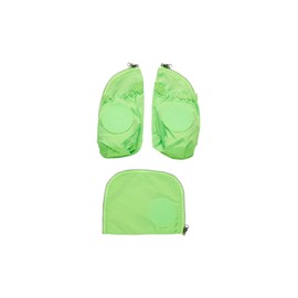 ergobag Pack Side Pockets Zip Set Visibility Set with Side Pockets, Pack, Cubo and Cubo Light Purchased After July 2019, Set of 3, Green, Sports