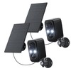 IHOXTX Security Cameras Wireless Outdoor, Flood Light Solar Cameras for