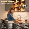 LED Motion Sensor Puck Lights, Rechargeable Under Cabinet Lighting, Dimmable