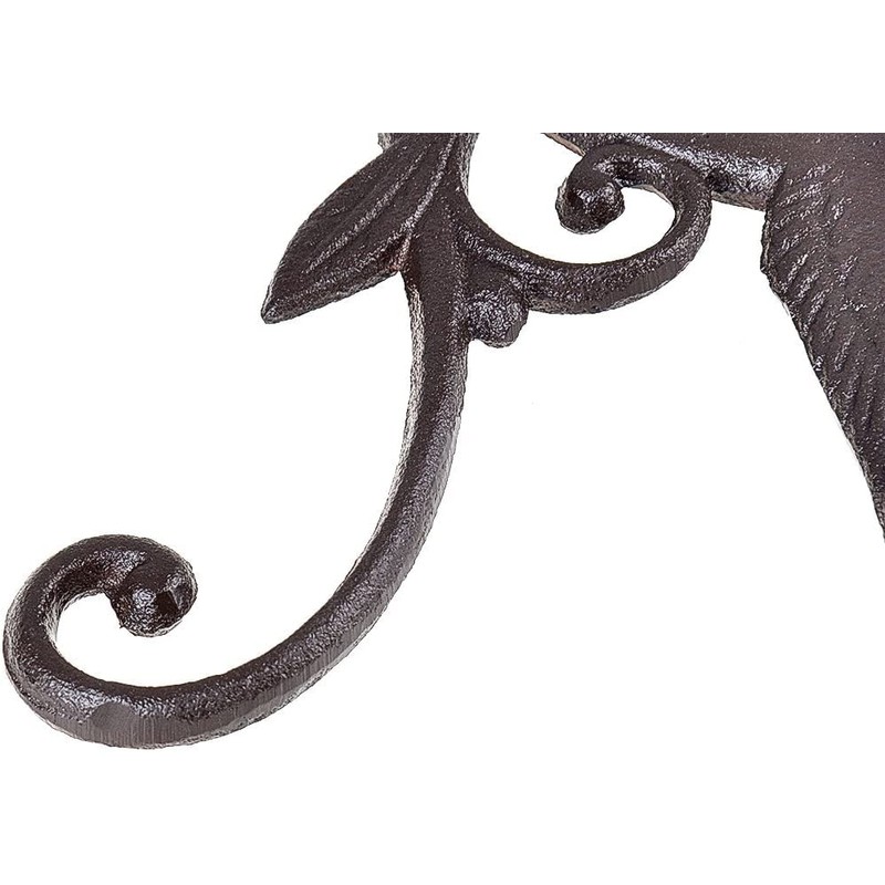 DEWEL Iron Plant Hangers, Outdoor Hanging Baskets for Plants, Decorative