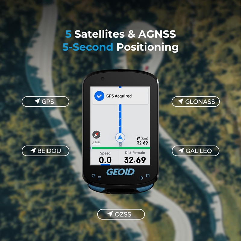GEOID CC600 Color Screen Bike/Cycling Computer Wireless - Route Navigation