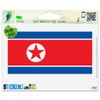 North Korea Korean Flag Vinyl Car Bumper Window Sticker 3" x 2"