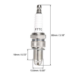 sourcing map Pack of 2 F7TC Spark Plug 3 Electrode for GX120 GX160 GX200 GX240 GX270 Generator