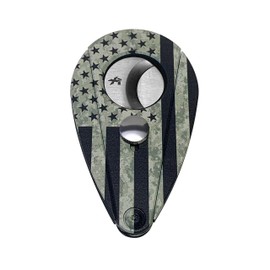 Xikar Xi2 Cigar Cutter Hero Series, Cuts Up to 60 Ring-Gauge Cigars, Spring-Loaded Double Guillotine Action, 440 Stainless Steel Blades with Rockwell C Rating of 57, Firefighter