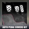 X AUTOHAUX 3pcs Manual Clutch Brake Gas Accelerator Pedal Cover