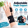 Adjustable Finger Splint – Knob-Control Support Brace for Index, Middle,