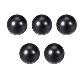 TA-VIGOR Thermoset Ball Knob M8 Female Thread, 25mm Diameter Thread Thermoset Ball Knob Embedded Threaded Knob Smooth Rim Black 5Pcs