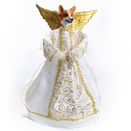 Corgi Angel Christmas Tree Topper (Pembroke)