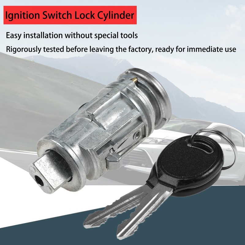 Ignition Lock Cylinder W/ 2 Keys Compatible with Chrysler Dodge
