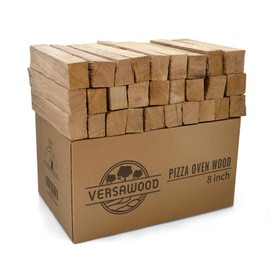 Kiln-Dried Oak Wood for Pizza Ovens, 8-Inch Barkless Logs, Ideal for Ooni, Gozney, Solo Stove, and Other Wood-Fired Pizza Ovens- Approx. 15lbs
