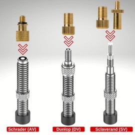 Valve Adapter Set, 19 Pack, Adapter for DV, SV, AV Valves, Valve Adapter for Bicycle, Play Ball, Gymnastics Ball, Air Mattress, Air Pump Adapter for Floor Pump, Ball Pump, Hand Pump, Hose Valve