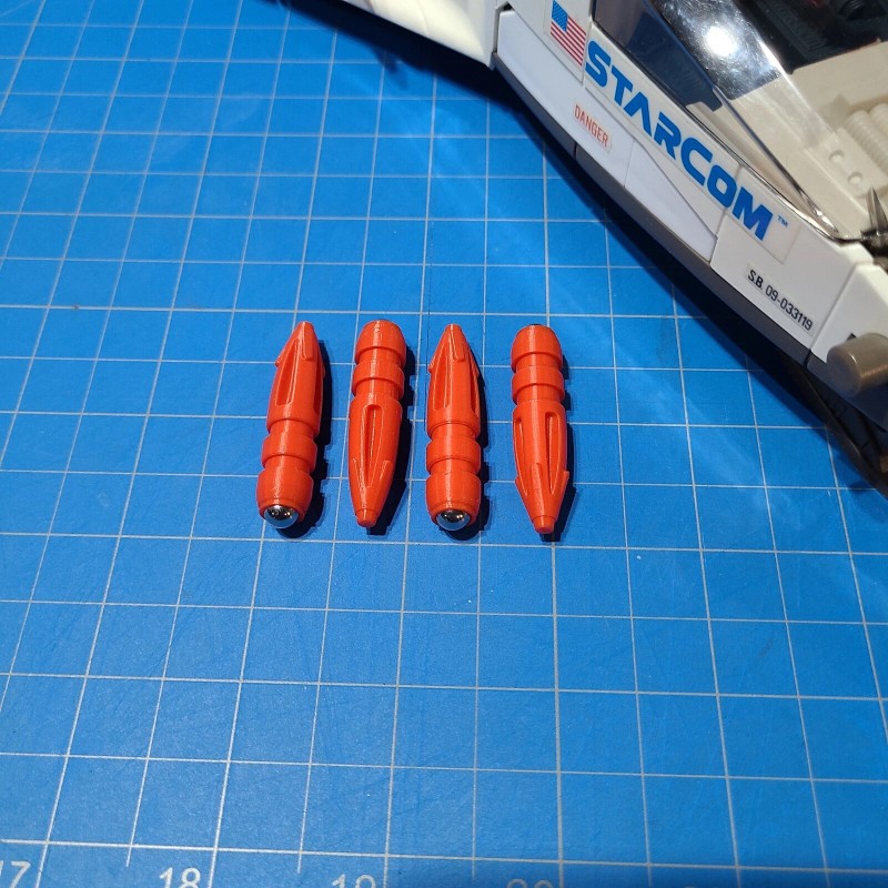 STARCOM STARMAX BOMBER Replica Replacement Bombs / Reproduction Kit-Complete Set