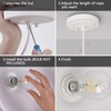 ALAISLYC 12 Inch Sandy White Farmhouse Pendant Lights Pendant Lights