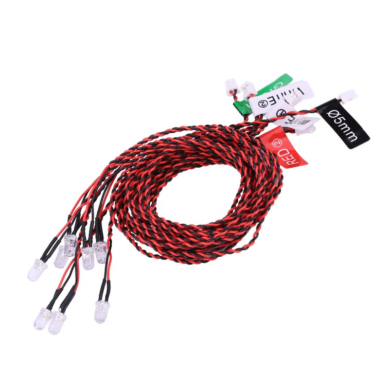 8 LED Lighting System Kit Simulation Flashing Lights for RC