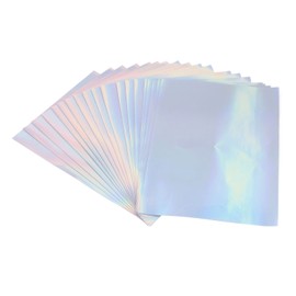 20 Sheets A4 Printable Holographic Sticker Paper Waterproof Fast Dry Scratch Resistance Laser Sticker Paper for Inkjet Printer
