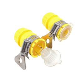 Hsthe Sea 5 Pcs Garden Hose Tap Connector 15-20mm Diameter Universal Tap Adapter Connector Mixer with Universal Adjustment Valve Garden Hose Pipe Joiner Fitting