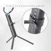 Portable Foldable Sax Holder Stand with Foldable Metal Leg Base