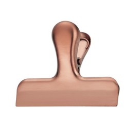 Pack of 10 7.3 x 6.8 cm Bulldog Clips, Stainless Steel Sealing Clips, Metal Clips, Clips for Bags, Food Bags, Tags, Bags, Drawings, Photos, Rose Gold