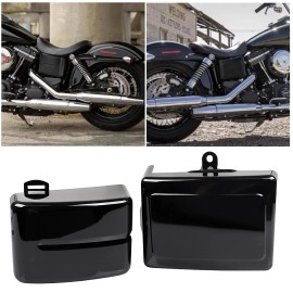 Unbranded Black Battery Box Side Cover For Harley Dyna Wide Glide FXDWG Super Glide FXD