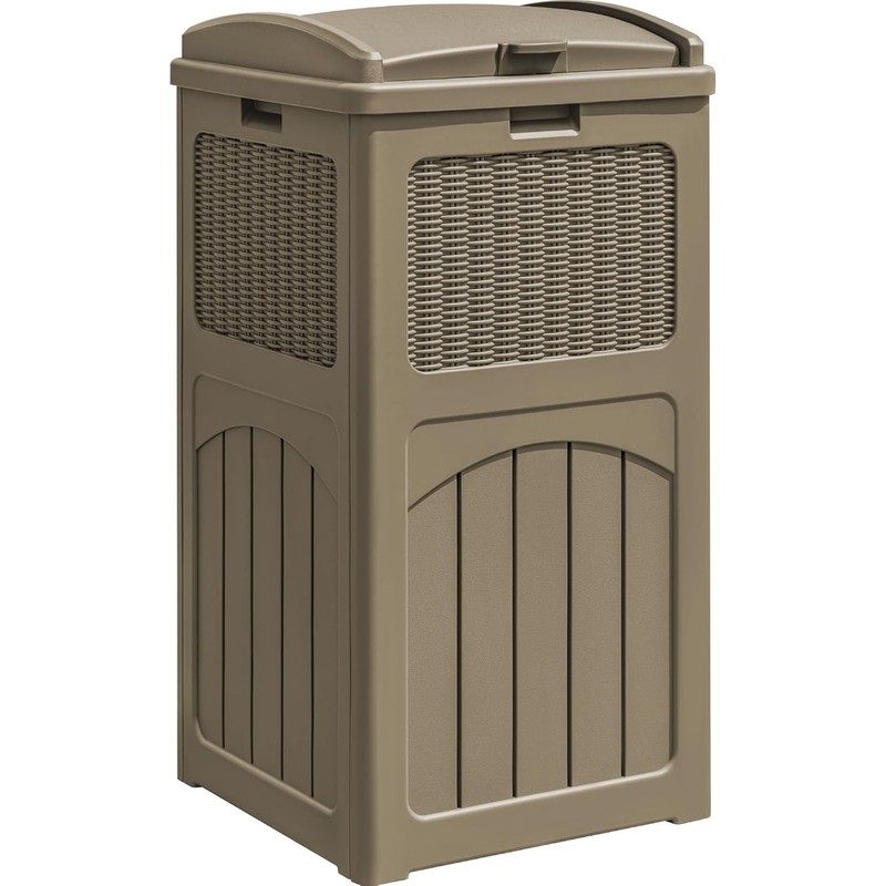 Greesum 33 Package Delivery Box for Outside, Patio Waterproof Resin