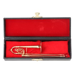 Miniature Trombone Model Musical Instrument Model Musical Gifts Home Decor Ornaments