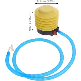 Milisten Bomba de pie para balones Deportivos, Bomba Manual de Mano y pie, Kit 2 Juegos con Manguera, 4 Tapones y 2 extractores para Yoga y Fitness