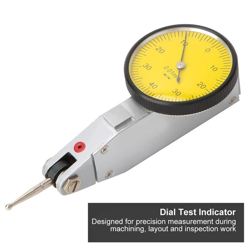 0-0.8mm Dial Test Indicator, 0.01mm High Precision Dovetail Rails Dial
