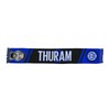 Inter, Sciarpa Jacquard dedicata al giocatore Marcus Thuram, 100% Acrilico,