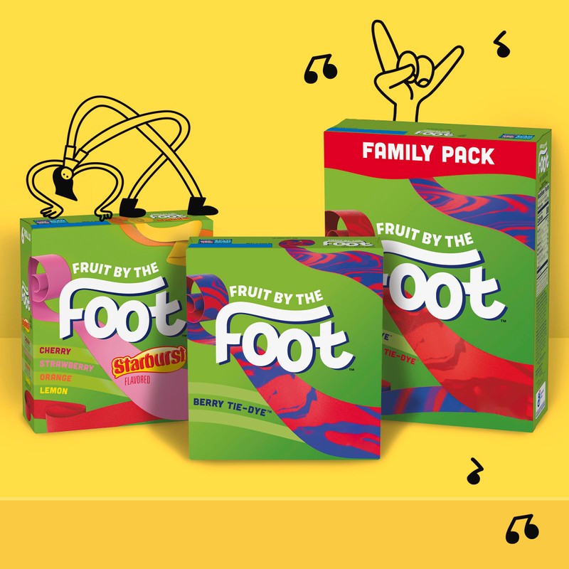 Fruit by the Foot Fruit Flavored Snacks, Starburst, Variety Pack,