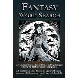 Fantasy Word Search Puzzle Book: Words of Magic, Memory, and Myth | 6x9 inches, 110 pages | 50+ Puzzles