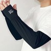 Men's Summer Sun Protection Cooling Arm Sleeves - Grey & Black Cooling Arm Light Grey 2ea