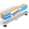 WEBANG 32 Inch Rectangular Linear Shower Floor Drain With Accessories,Quadrato