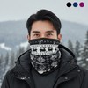 Snowflake Deer Polar Fleece Neck Warmer - Winter Warm Sports Gear (Plain Black) Snowflake Neck Warmer - Navy 4ea