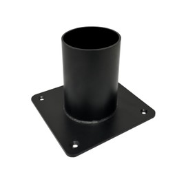 Heavy Duty 3-inch pier Base Mount Adapter, Suitable for Metal Black Outdoor Column Bracket Base for Column Lights, mailboxes, lamp Posts, and flagpoles