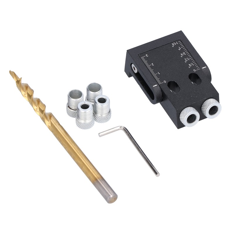 39Pcs Pocket Hole Jig 15 Degree Woodworking Guide Oblique Drill
