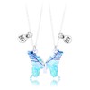 BFF Necklace for 2 Girls Magnetic Butterfly Necklaces for Best