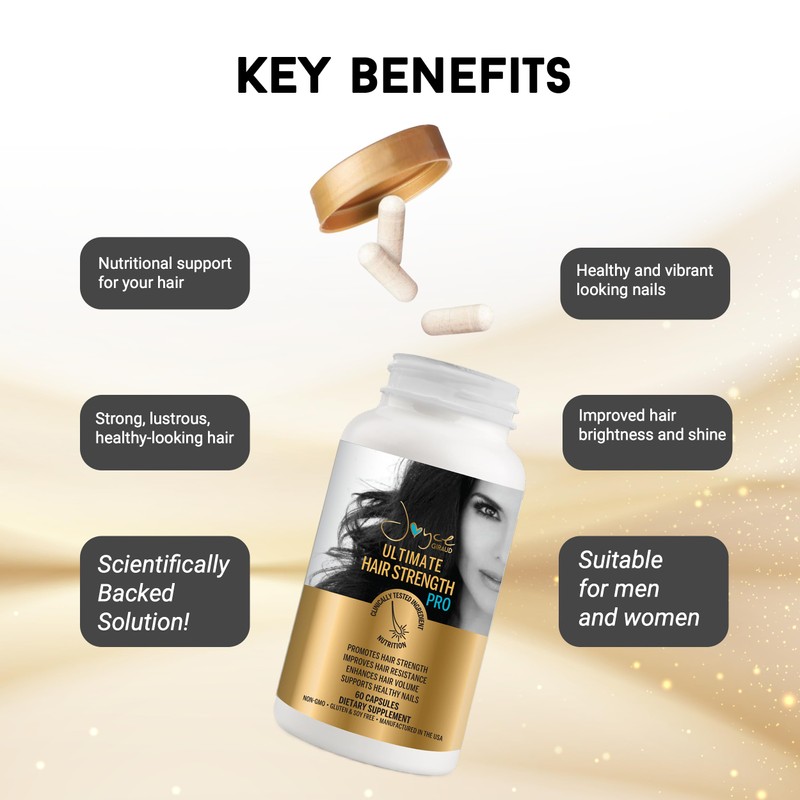 Joyce Giraud Ultimate Hair Strength Supplements 30-Day Supply, Scientifically Formulated