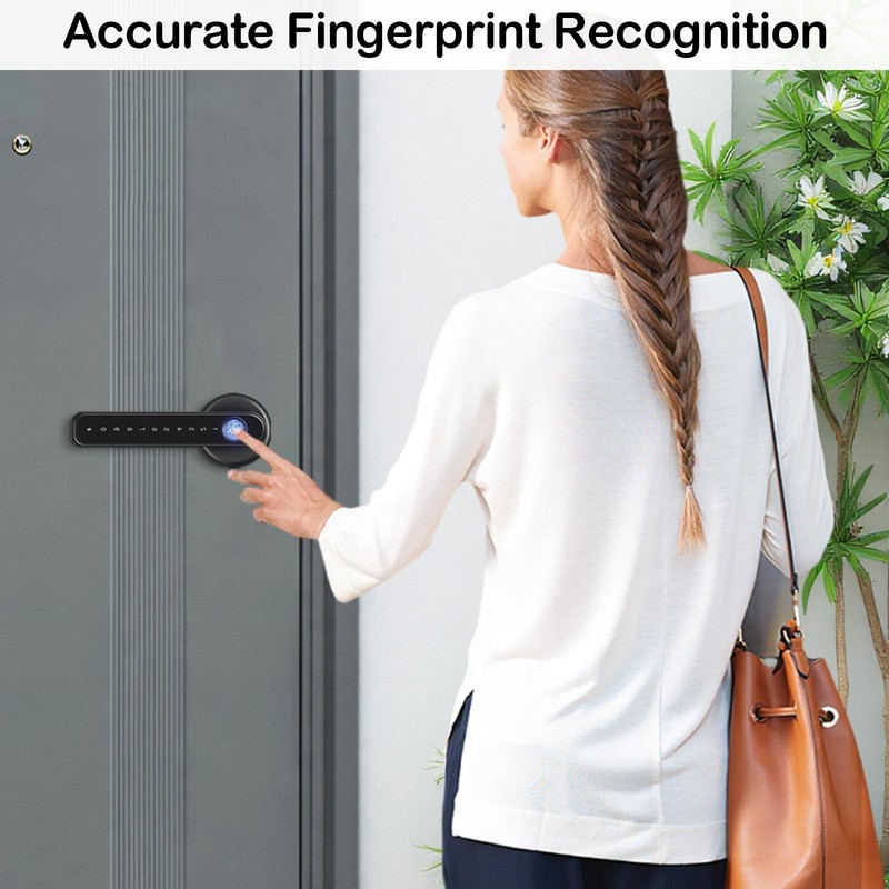 TECKZOON Intelligent Lock for Interior Doors, Electronic Door Lock with