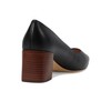 Cole Haan Women's Cassandra Block Heel Pump, Black Leather/Brown Stack,